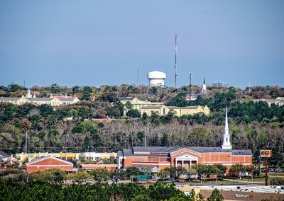 high vantage point of surrounding area